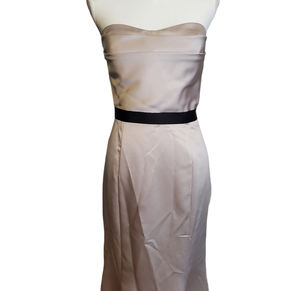 NEW Badgley Mischka Belted Waist Formal Dress - Picture 3 of 11
